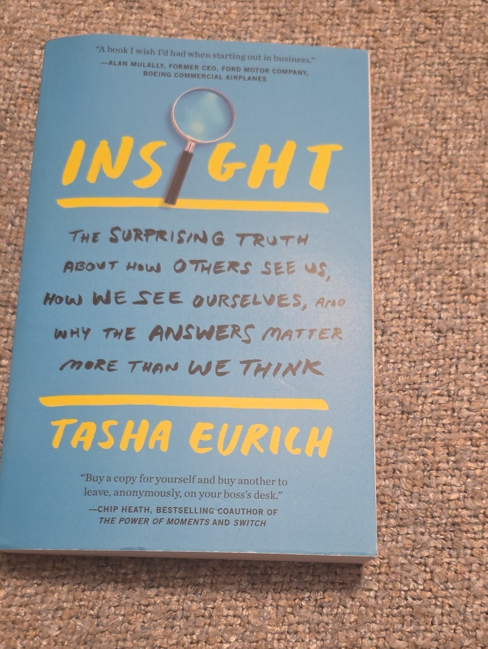 National Book Network Blue & Yellow "Insight" by Tasha Eurich